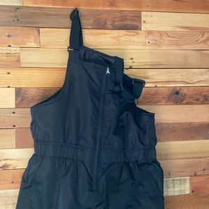 Black bib snow pants